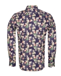 Printed Long Sleeved Mens Shirt SL 7423 - Thumbnail