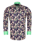 Printed Long Sleeved Mens Shirt SL 7423 - Thumbnail