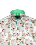 Printed Long Sleeved Mens Shirt SL 7423 - Thumbnail