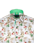 Printed Long Sleeved Mens Shirt SL 7423 - Thumbnail