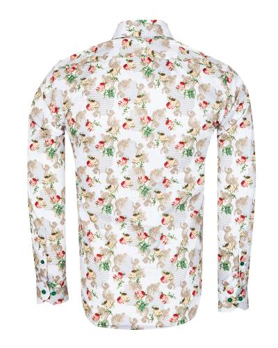 Printed Long Sleeved Mens Shirt SL 7423