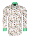 Printed Long Sleeved Mens Shirt SL 7423 - Thumbnail