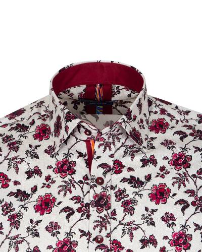 Printed Long Sleeved Mens Shirt SL 7429