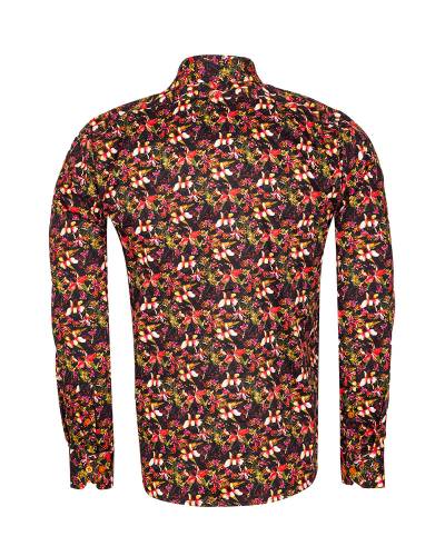 Printed Long Sleeved Mens Shirt SL 7447