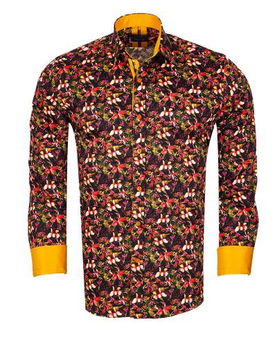 Printed Long Sleeved Mens Shirt SL 7447