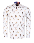 Printed Long Sleeved Mens Shirt SL 7450 - Thumbnail