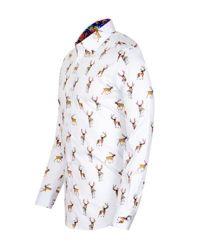 Printed Long Sleeved Mens Shirt SL 7450