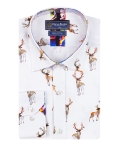 Printed Long Sleeved Mens Shirt SL 7450 - Thumbnail