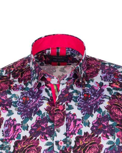 Oscar Banks - Printed Long Sleeved Mens Shirt SL 7454 (1)