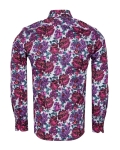 Printed Long Sleeved Mens Shirt SL 7454 - Thumbnail