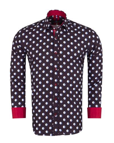 Printed Long Sleeved Mens Shirt SL 7492