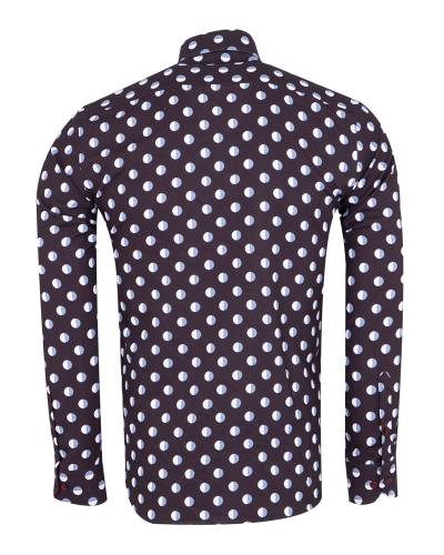 Printed Long Sleeved Mens Shirt SL 7492