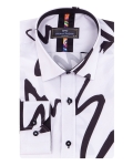 Printed Long Sleeved Mens Shirt SL 7493 - Thumbnail