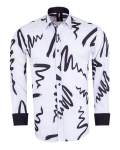 Printed Long Sleeved Mens Shirt SL 7493 - Thumbnail