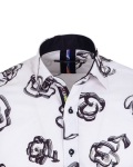 Printed Long Sleeved Mens Shirt SL 7494 - Thumbnail