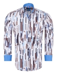 Printed Long Sleeved Mens Shirt SL 7495 - Thumbnail