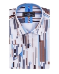 Printed Long Sleeved Mens Shirt SL 7495 - Thumbnail