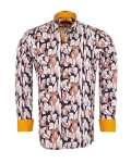 Printed Long Sleeved Mens Shirt SL 7497 - Thumbnail