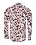 Printed Long Sleeved Mens Shirt SL 7497 - Thumbnail