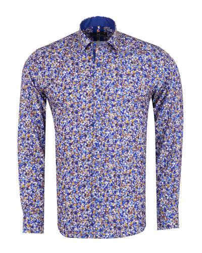 Printed Long Sleeved Mens Shirt SL 7499