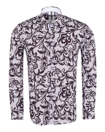 MAKROM - Printed Long Sleeved Mens Shirt SL 7500 (1)