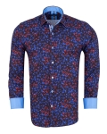 Printed Long Sleeved Mens Shirt SL 7501 - Thumbnail