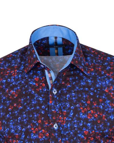 MAKROM - Printed Long Sleeved Mens Shirt SL 7501 (1)