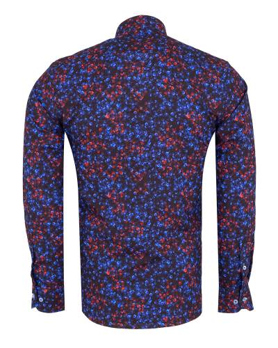 Printed Long Sleeved Mens Shirt SL 7501