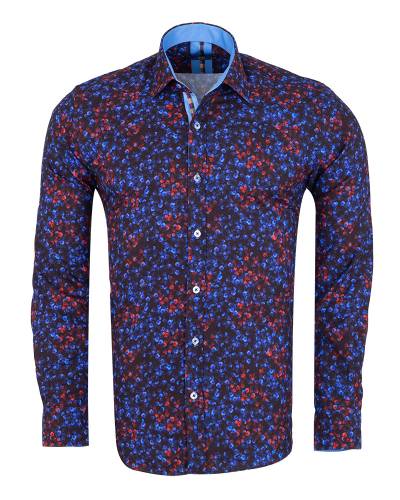 Printed Long Sleeved Mens Shirt SL 7501