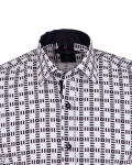Printed Long Sleeved Mens Shirt SL 7503 - Thumbnail