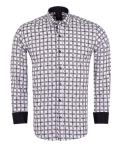 Printed Long Sleeved Mens Shirt SL 7503 - Thumbnail