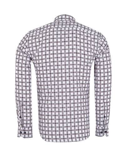 Printed Long Sleeved Mens Shirt SL 7503