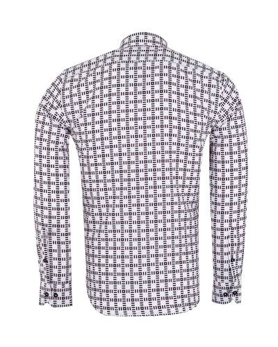 Printed Long Sleeved Mens Shirt SL 7503