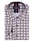 Printed Long Sleeved Mens Shirt SL 7503 - Thumbnail