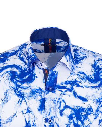 Printed Long Sleeved Mens Shirt SL 7504