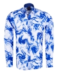 Printed Long Sleeved Mens Shirt SL 7504 - Thumbnail