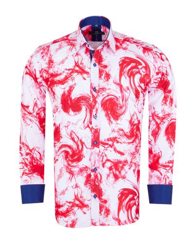 Printed Long Sleeved Mens Shirt SL 7504