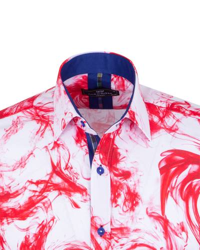 Printed Long Sleeved Mens Shirt SL 7504