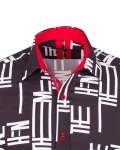 Printed Long Sleeved Mens Shirt SL 7505 - Thumbnail