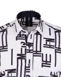 Printed Long Sleeved Mens Shirt SL 7505 - Thumbnail