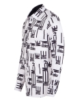 Printed Long Sleeved Mens Shirt SL 7505 - Thumbnail