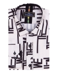 Printed Long Sleeved Mens Shirt SL 7505 - Thumbnail