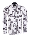 Printed Long Sleeved Mens Shirt SL 7505 - Thumbnail