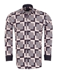 Printed Long Sleeved Mens Shirt SL 7506 - Thumbnail