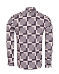 Printed Long Sleeved Mens Shirt SL 7506 - Thumbnail