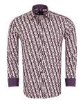 Printed Long Sleeved Mens Shirt SL 7507 - Thumbnail