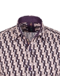 Printed Long Sleeved Mens Shirt SL 7507 - Thumbnail