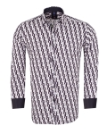 Printed Long Sleeved Mens Shirt SL 7507 - Thumbnail