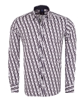 Printed Long Sleeved Mens Shirt SL 7507 - Thumbnail