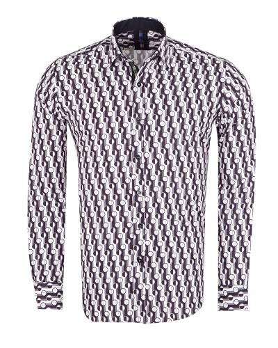 Printed Long Sleeved Mens Shirt SL 7507